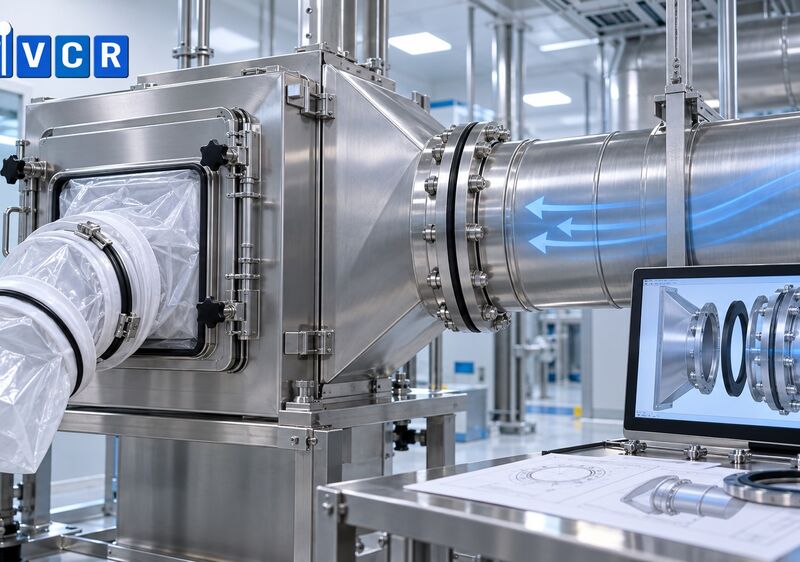 Thiết kế mặt bích BIBO để kết nối kín với đường ống gió